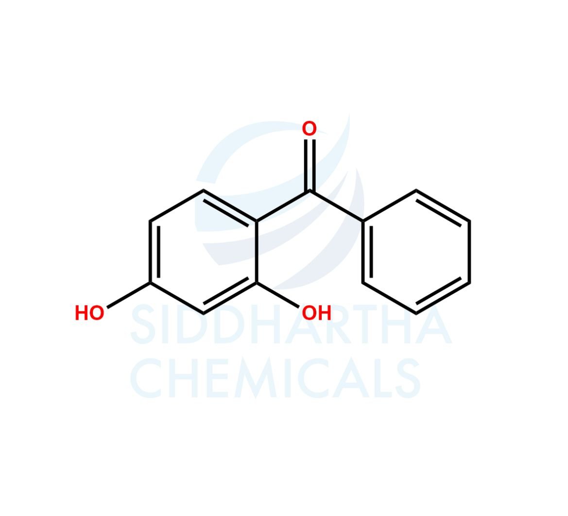 2,4-Dihydroxybenzophenone Structure